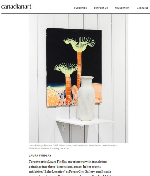 Canadian Art Feature - Off the Wall - Fall 2019 issue